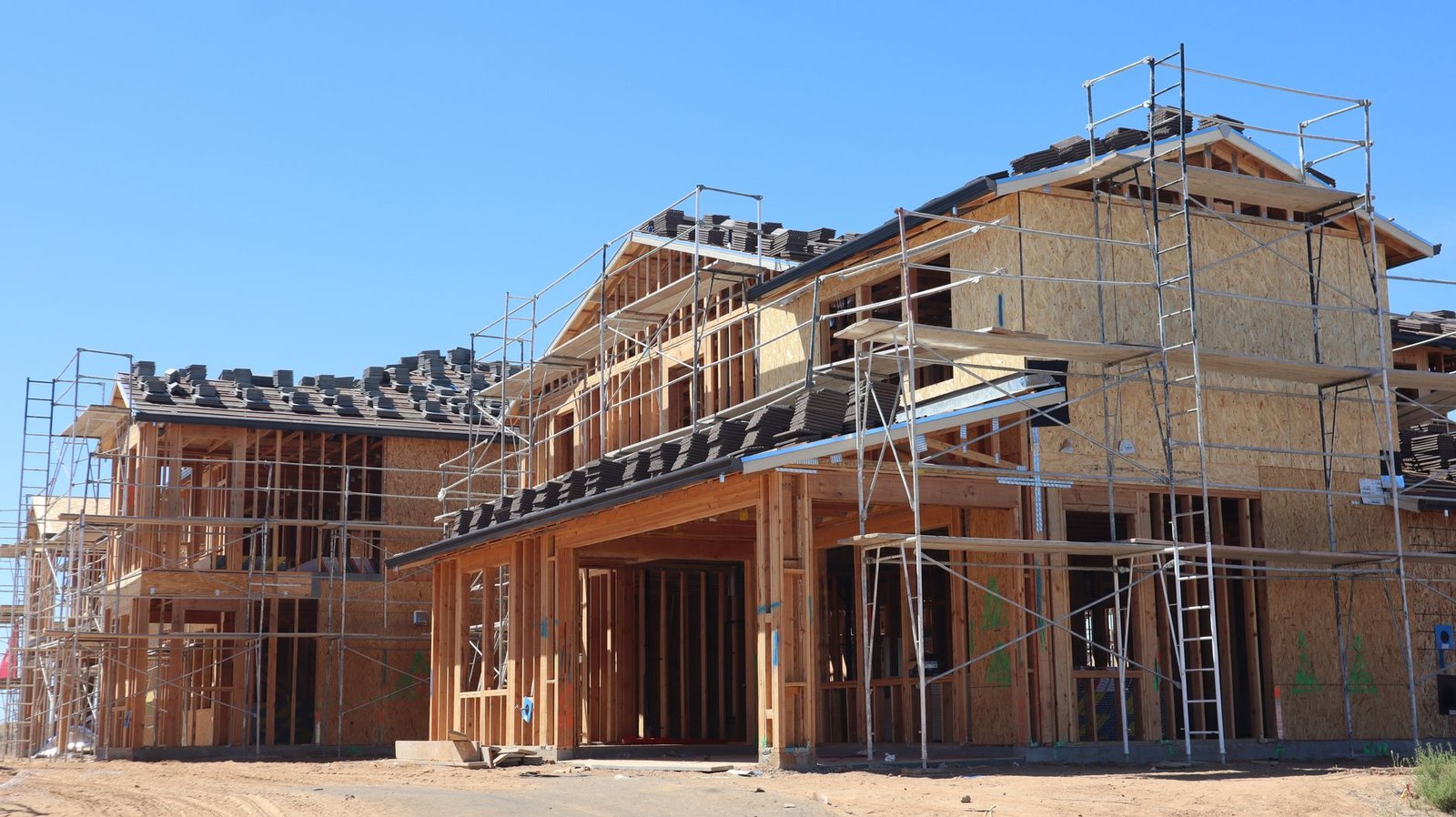 New retail shell building under construction at FM 2499 and International Parkway in Flower Mound