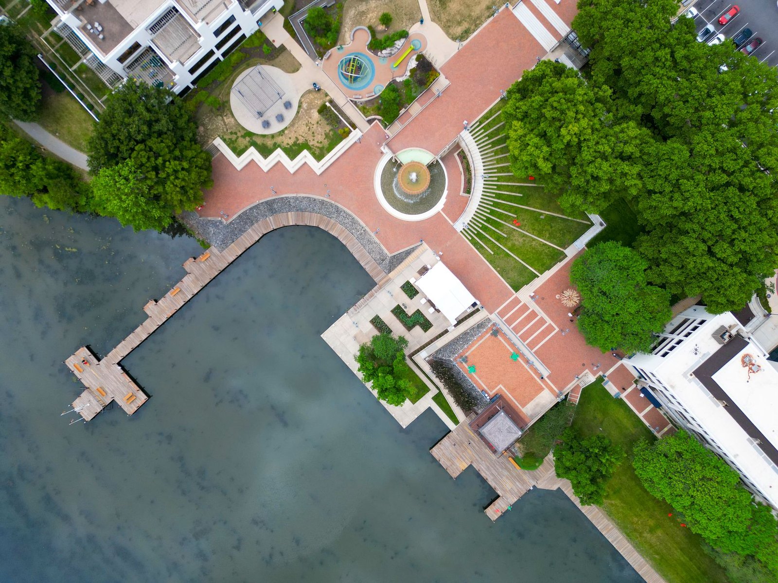 Lakeside Village mixed-use development along Lake Grapevine in Flower Mound, TX