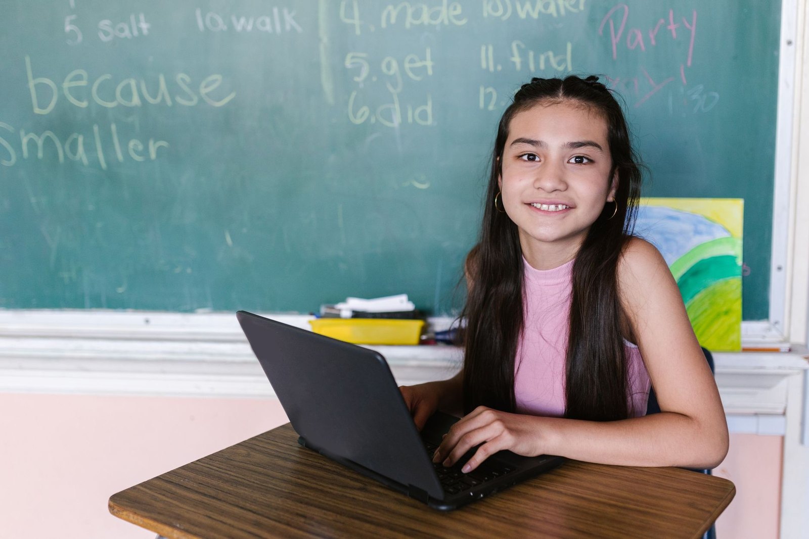 Argyle ISD student working on a district-issued Chromebook in class