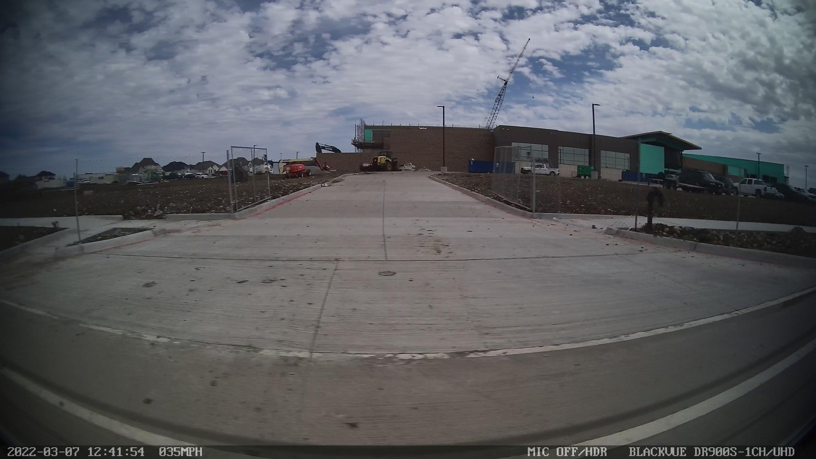 Construction work underway on Denton Creek Boulevard in west Flower Mound