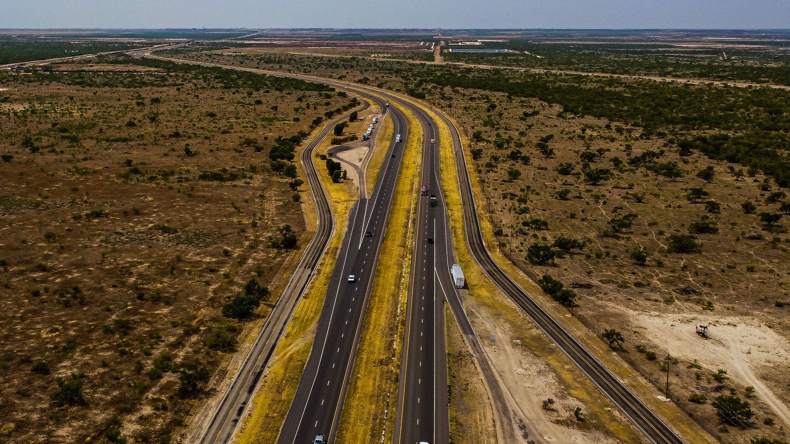 FM 407 at the I-35W interchange in Argyle, a two-lane road slated for major widening
