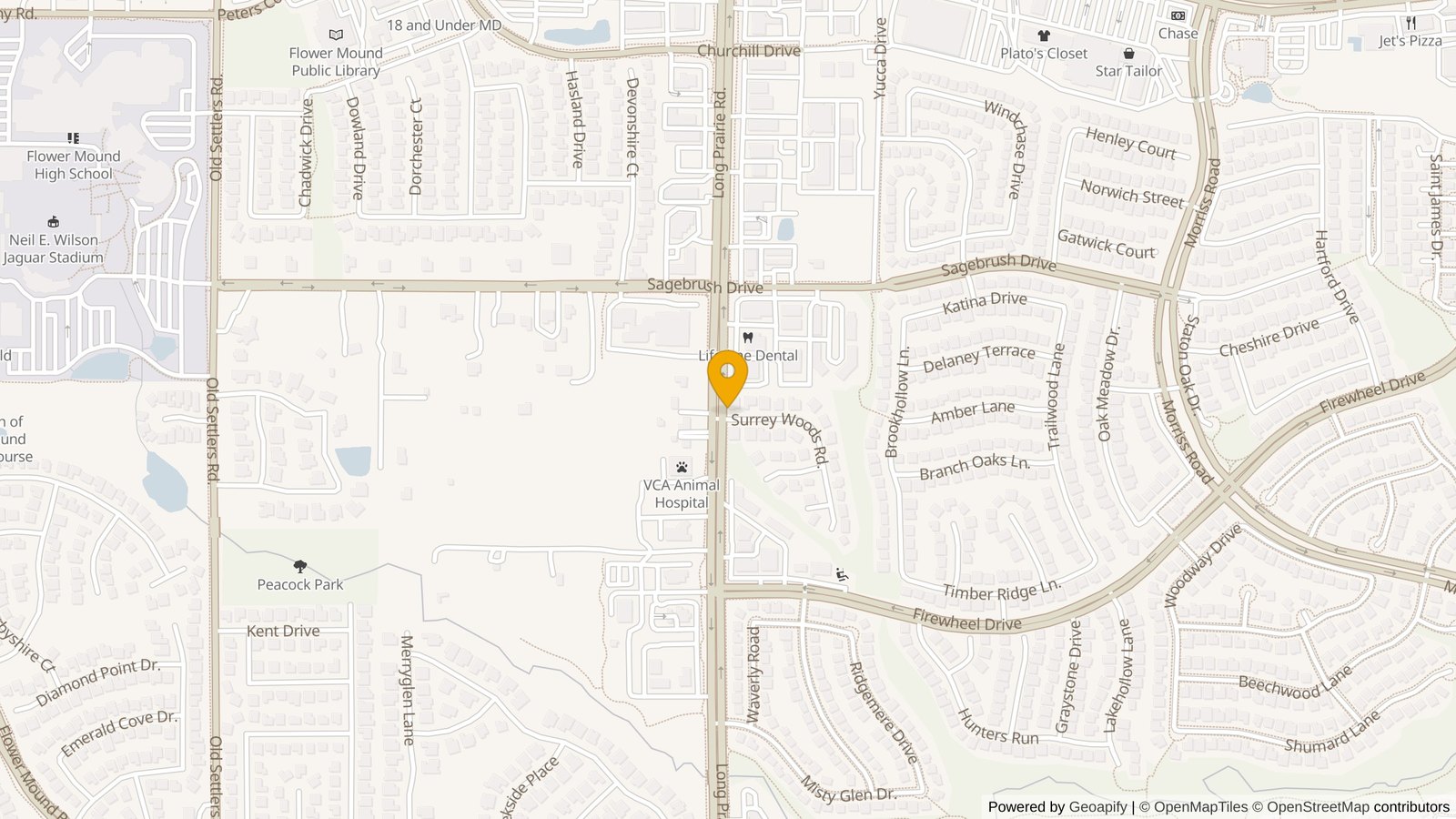 Whataburger restaurant at 3201 Long Prairie Road in Flower Mound, TX