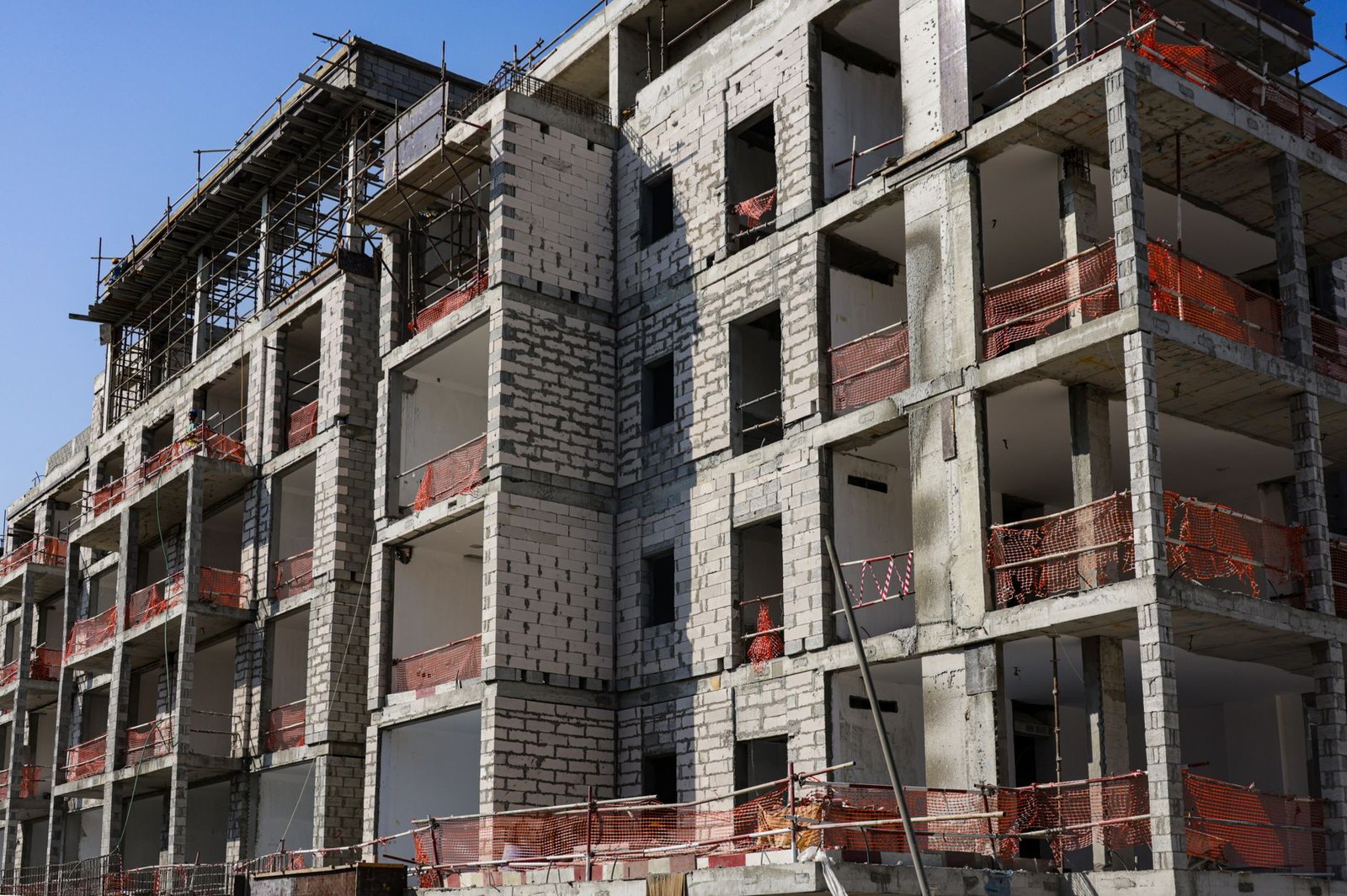 Four-story Hampton Inn & Suites under construction at 800 Long Prairie Road, Flower Mound