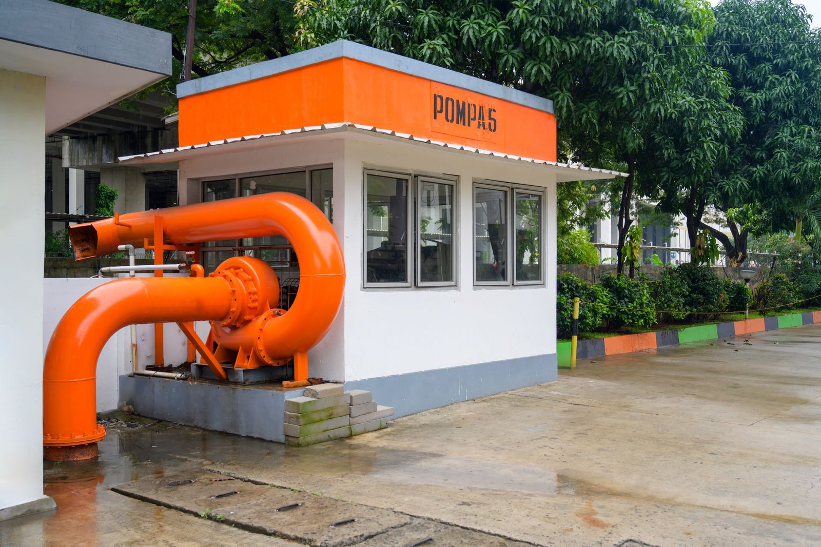 Municipal water well pump infrastructure