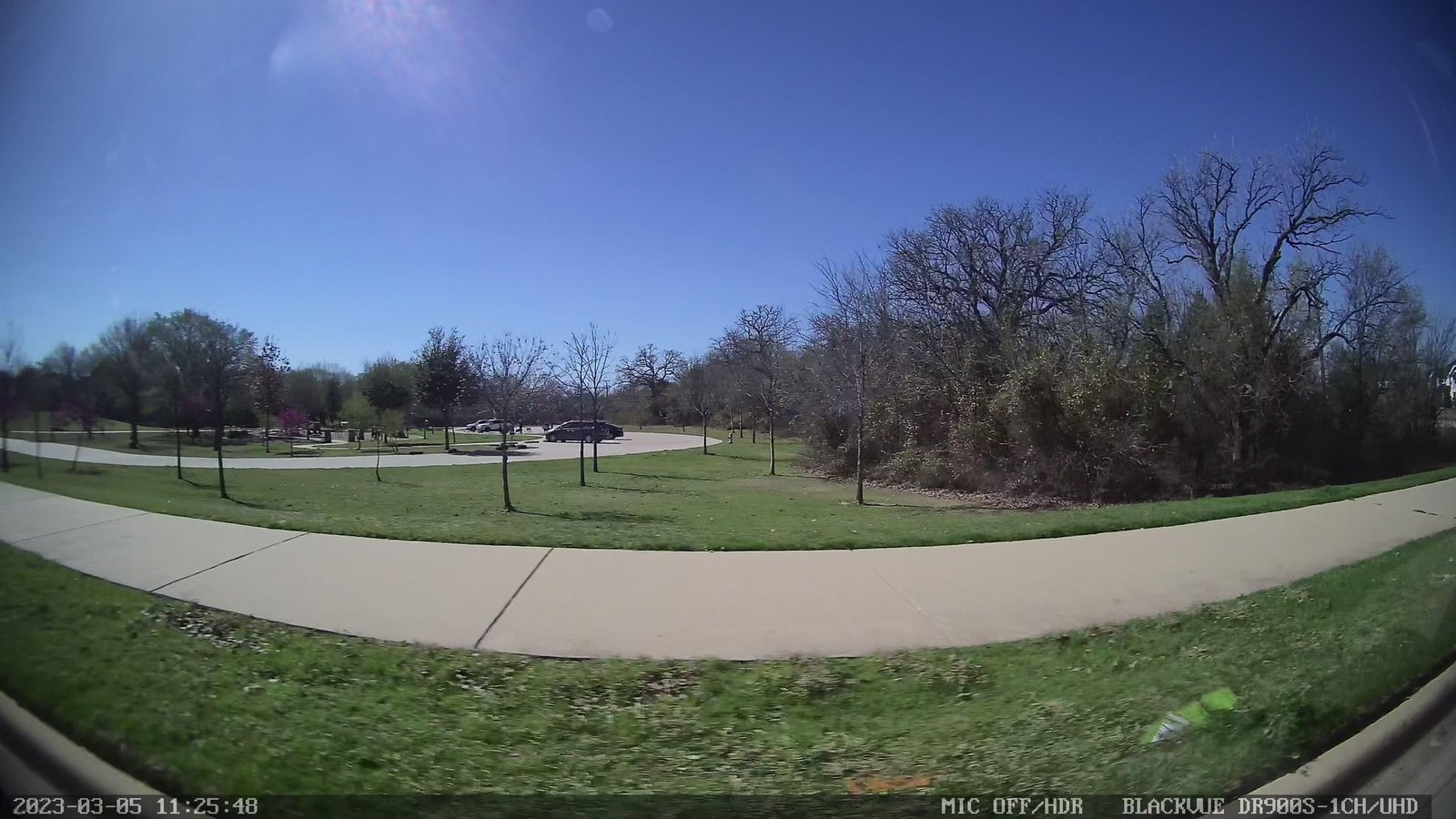 Post Oak Park entrance on Flower Mound Road, currently closed for renovation