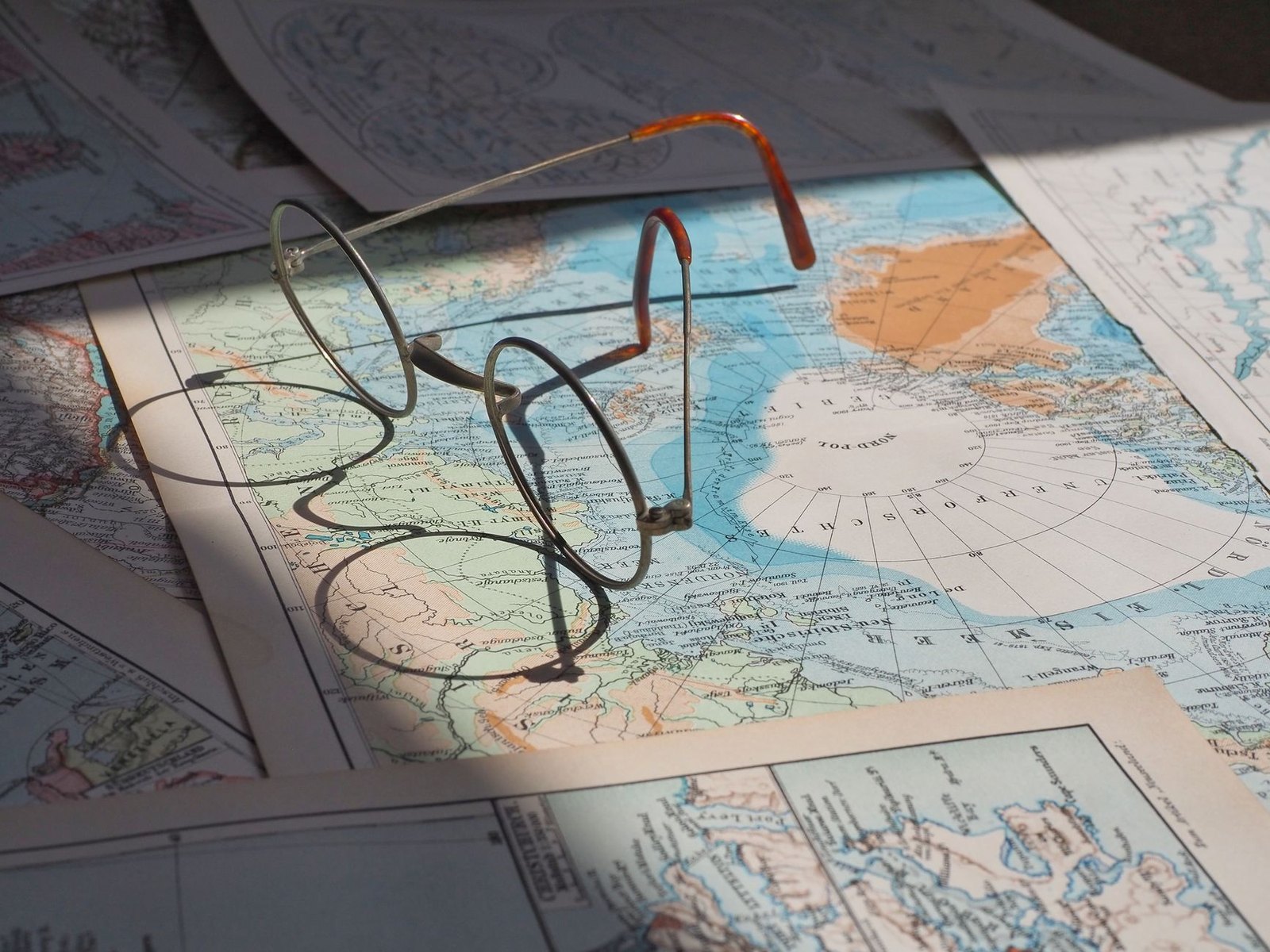 School attendance boundary map printout on table