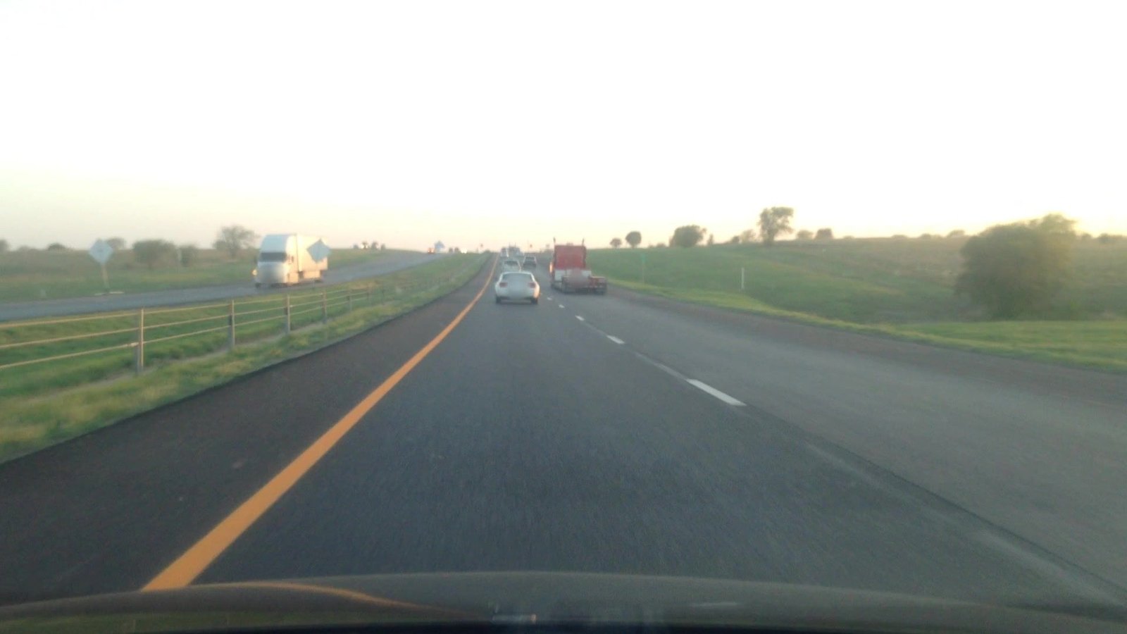 Heavy traffic on I-35E near Flower Mound, the congestion the Outer Loop is meant to relieve
